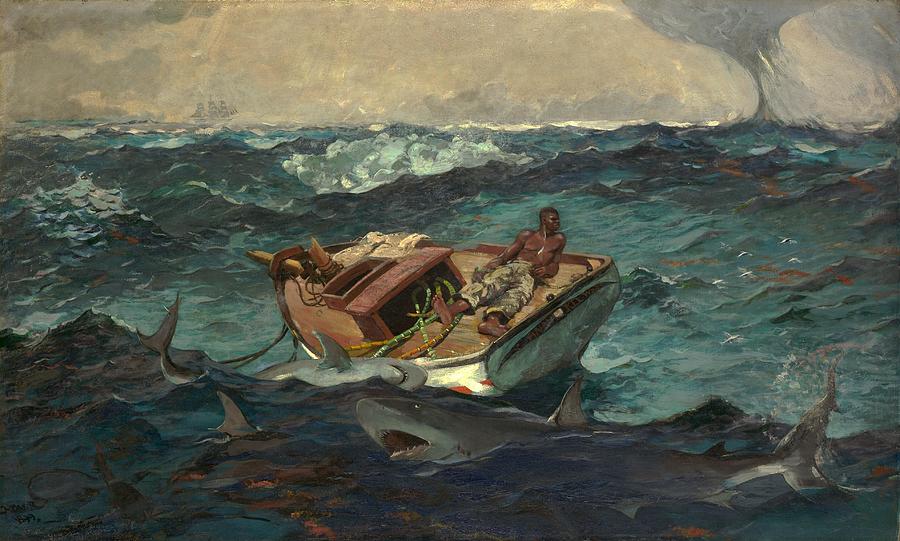 Winslow Homer Painting - The Gulf Stream #10 by Lagra Art