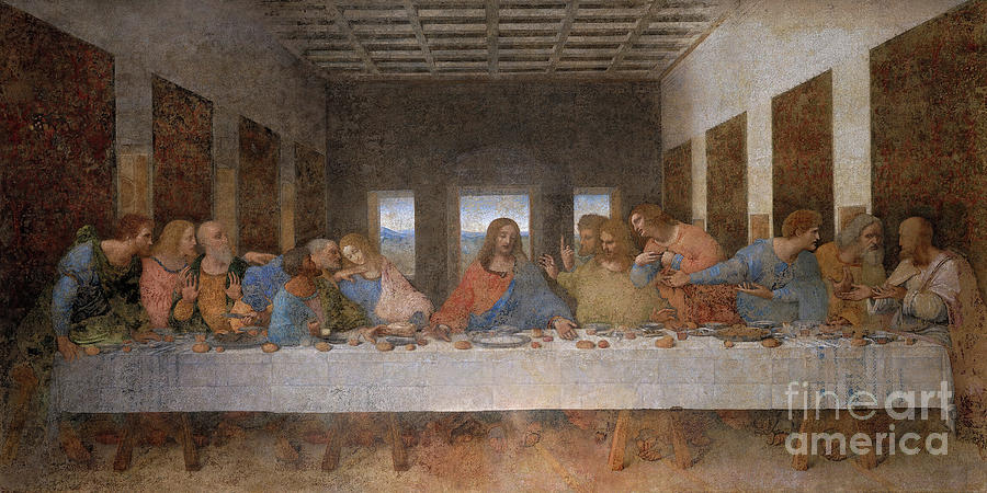 Leonardo Da Vinci Painting - The Last Supper #21 by Bombelkie -  Marcin and Dawid Witukiewicz