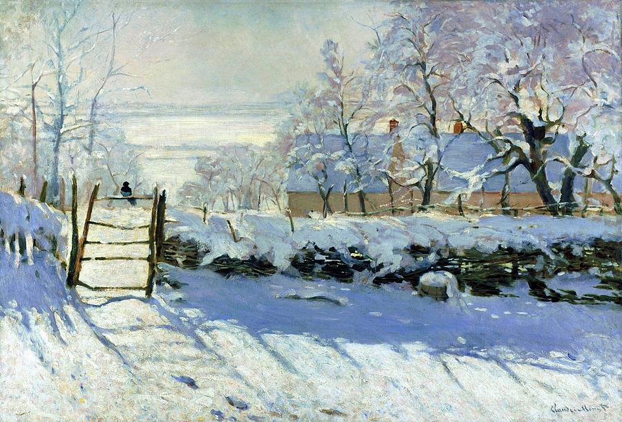 The Magpie #21 Painting by Claude Monet