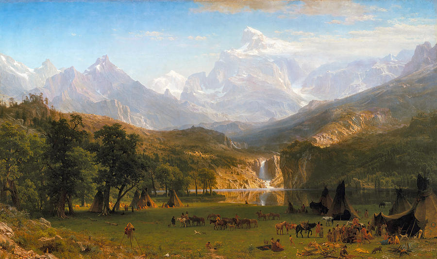 The Rocky Mountains Lander's Peak Photograph by Albert Bierstadt - Pixels