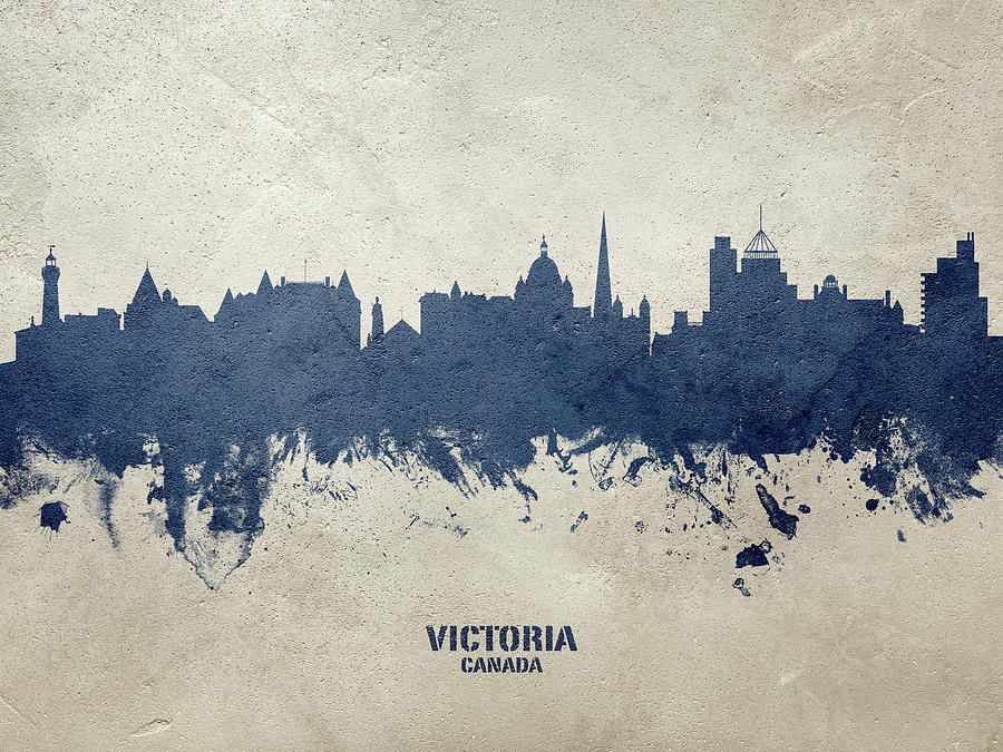 Victoria Canada Skyline #21 Digital Art by Michael Tompsett