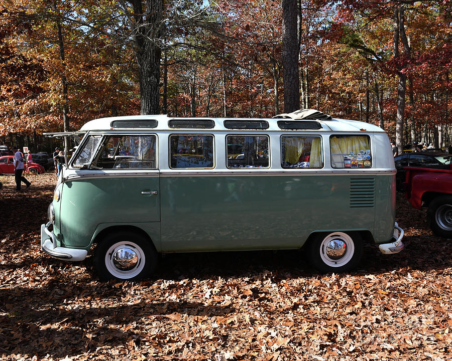 Paul Ward Photograph - 21 Window Volkswagen Original Hippie Van by Paul Ward