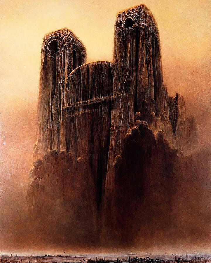 Zdzislaw Beksinski Painting by Rachid Fikri - Pixels