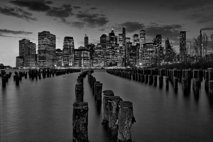 A New York State Of Mind. Black and White Photograph by Montez Kerr