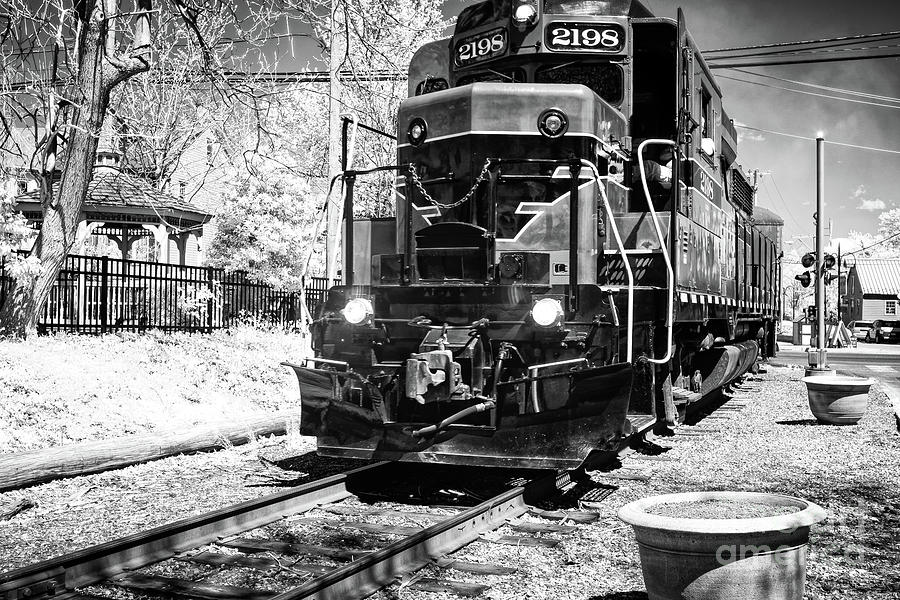 2198 Train in New Hope Infrared Photograph by John Rizzuto