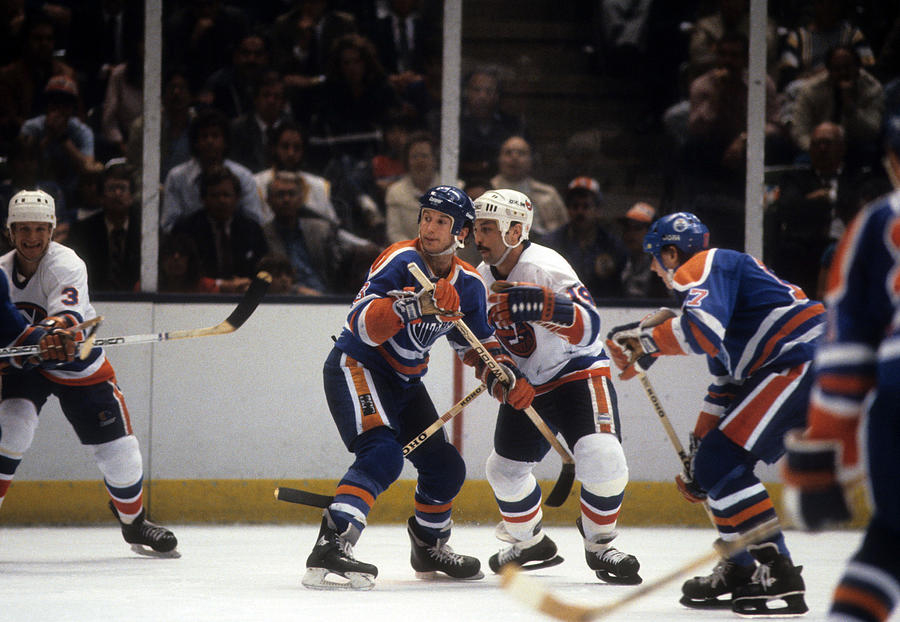 1984 Stanley Cup Finals:  Edmonton Oilers v New York Islanders #22 Photograph by B Bennett