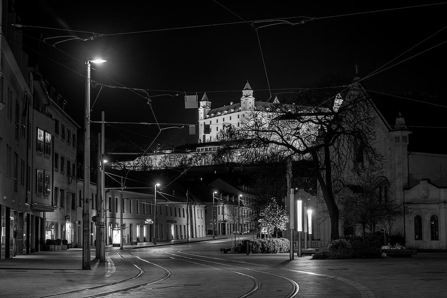 Bratislava at night #22 Photograph by Robert Grac