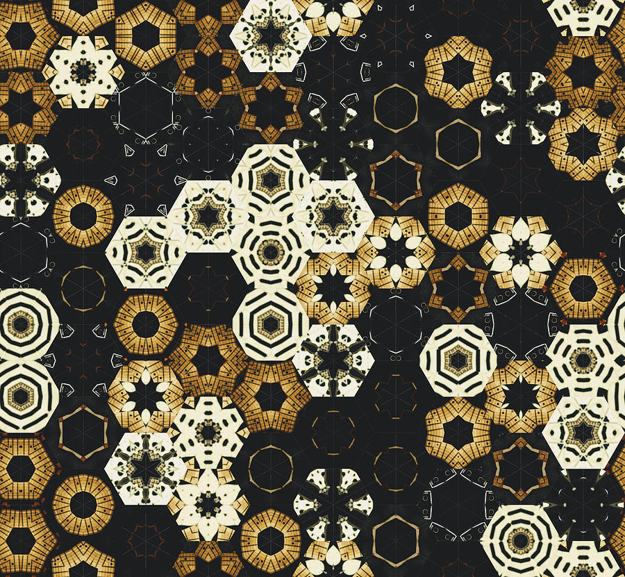 Hexagon Pattern for Apparels Digital Art by Tin Tran - Pixels