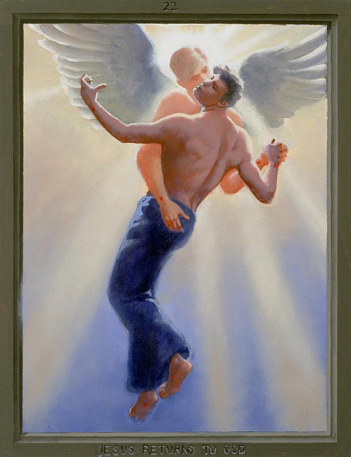 Jesus Painting - 22. Jesus Returns to God / from The Passion of Christ - A Gay Vision by Doug Blanchard