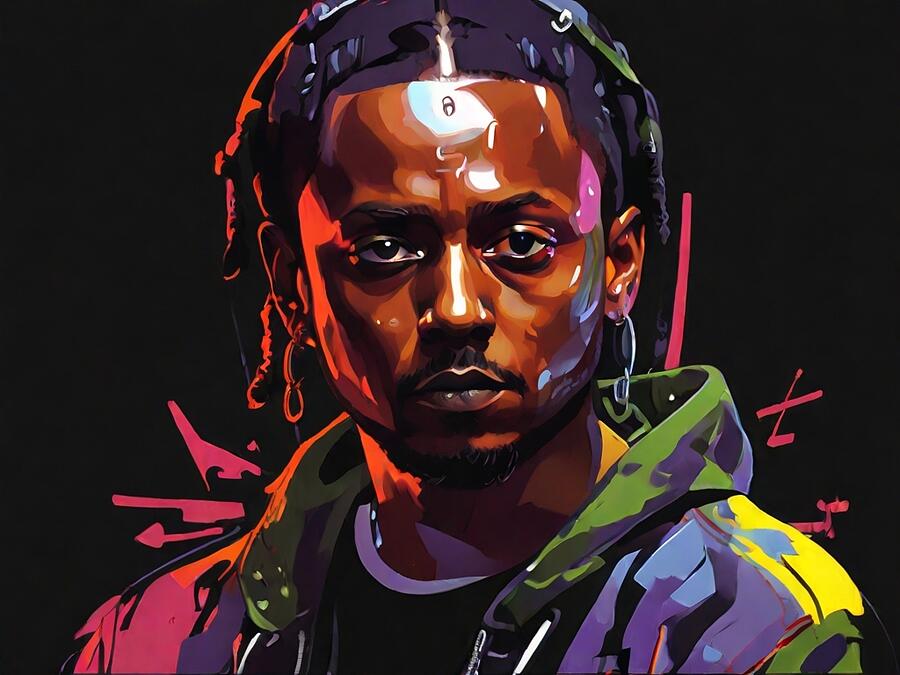 Kendrick Lamar Digital Art - Kendrick Lamar #22 by Amsterdam Funderburke