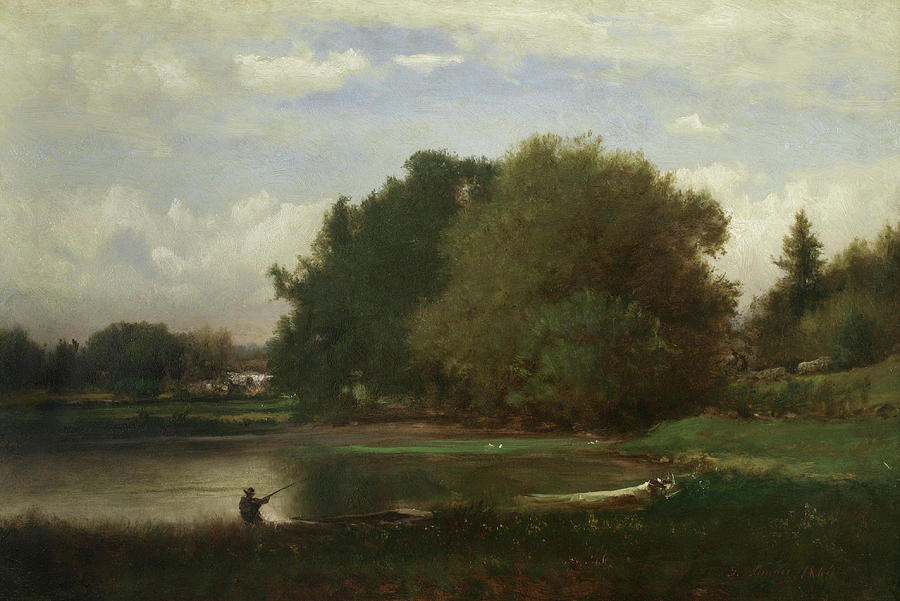 Landscape Painting - Landscape #10 by George Inness