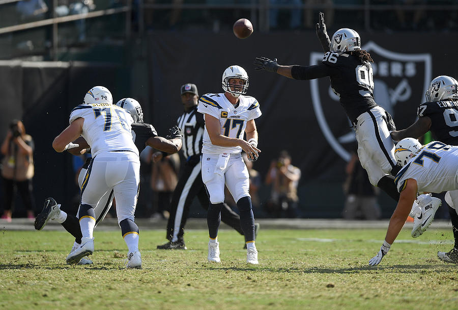 Los Angeles Chargers v Oakland Raiders #22 Photograph by Thearon W. Henderson