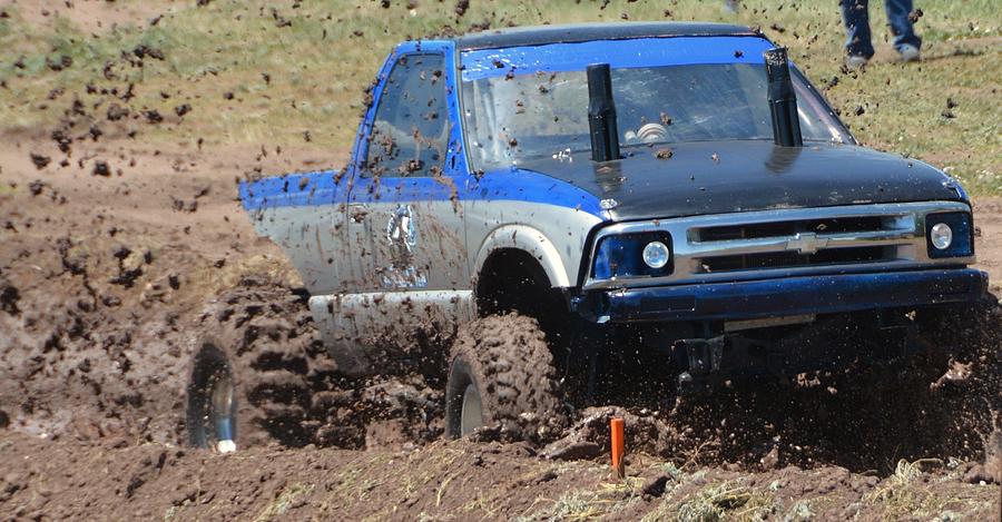 Mud Racing #22 Photograph by Jim Lambert
