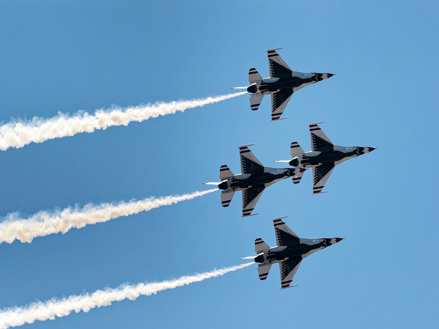The U.S.A.F. Thunderbirds #22 Photograph by Ron Dubin
