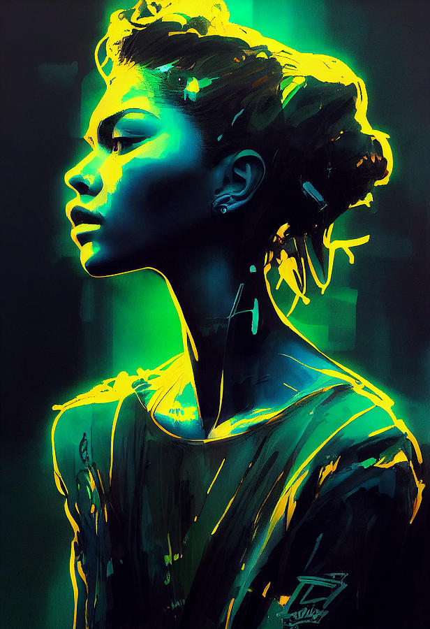 Zendaya Mixed Media by Sampad Art - Pixels