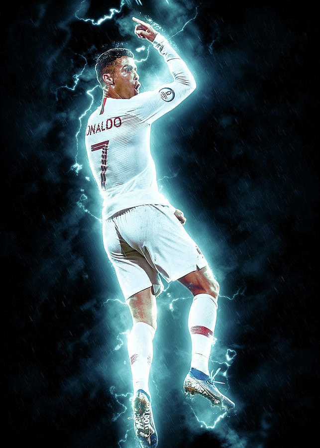 Cristiano Ronaldo Cristianoronaldo Cristiano Ronaldo Brazilian Footballer  Manchester United Real Mad Digital Art by Waller Albert - Pixels