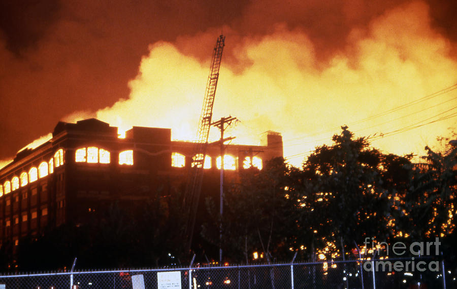 9-02-85 Passaic, NJ Labor Day Fire, Conflagration  #23 Photograph by Steven Spak