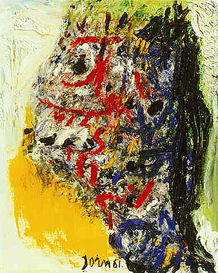 Asger Jorn Painting by Fatima Khettab - Fine Art America