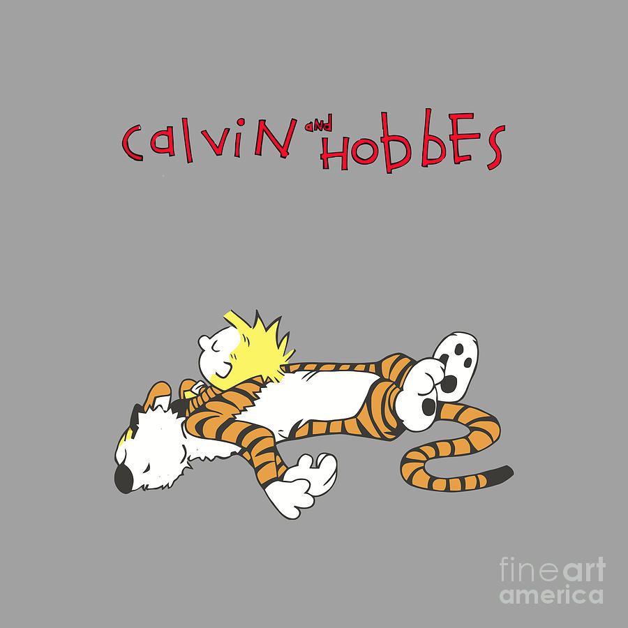 Calvin and hobbes Drawing by Christina M Phillips