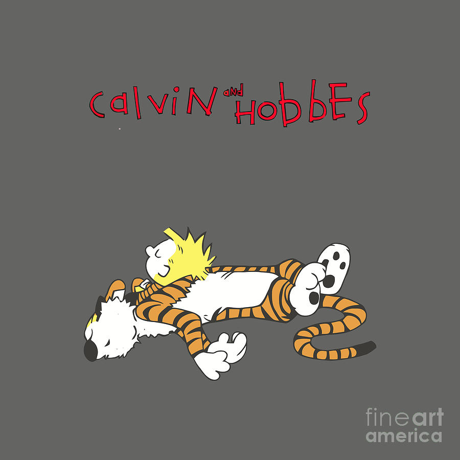 Calvin and hobbes Drawing by Houston G Brown - Fine Art America