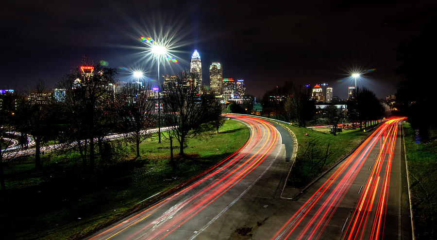 Downtown of Charlotte North Carolina skyline  #23 Photograph by Alex Grichenko