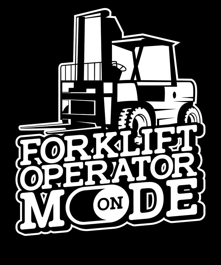 Forklift Driver Operator Forklifter Digital Art by Mercoat UG ...