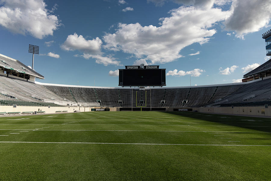 Inside Spartan Stadium on the campus of Michigan State University in East Lansing Michigan #23 Photograph by Eldon McGraw