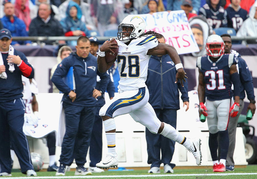 Los Angeles Chargers v New England Patriots #23 Photograph by Maddie Meyer