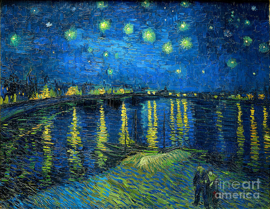 Starry Night Over the Rhone #23 Painting by Vincent van Gogh