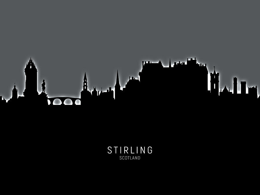 Stirling Scotland Skyline #23 Digital Art by Michael Tompsett