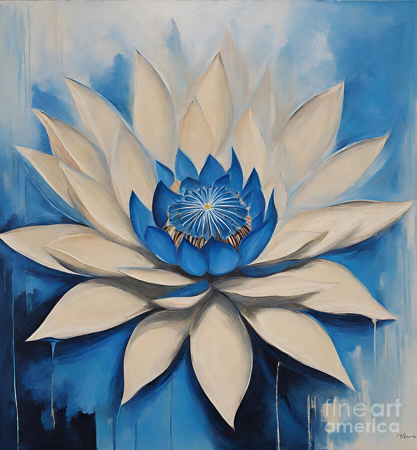 Abstract Flowers Painting - Abstract Flowers #24 by Naveen Sharma