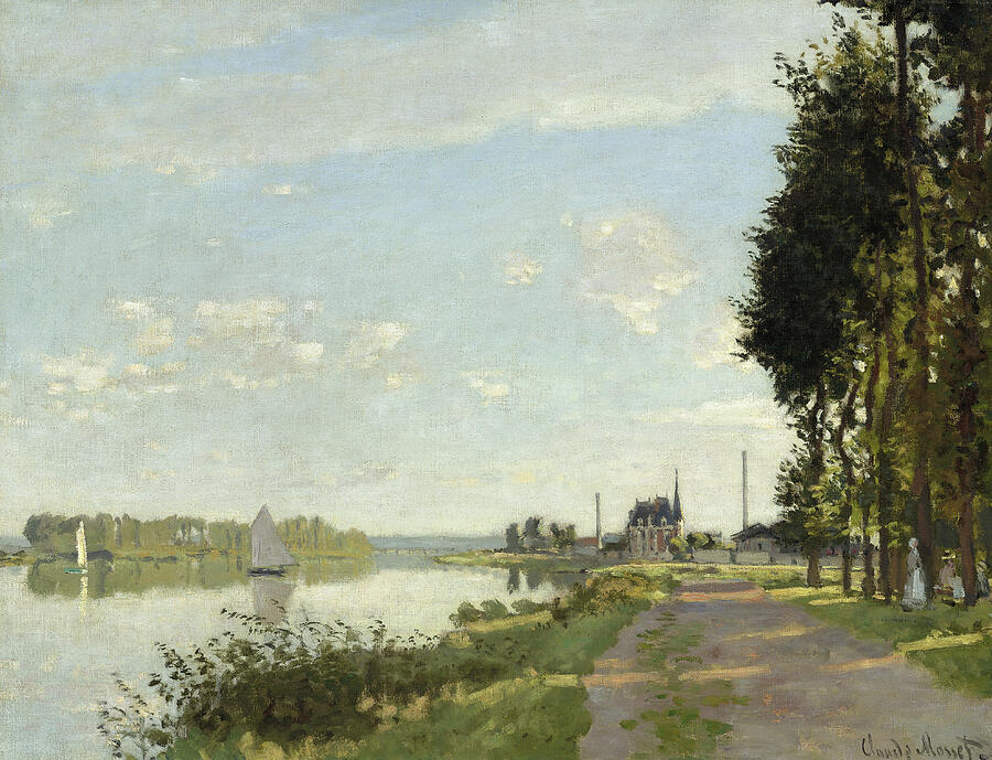 Argenteuil, from circa 1872 Painting by Claude Monet