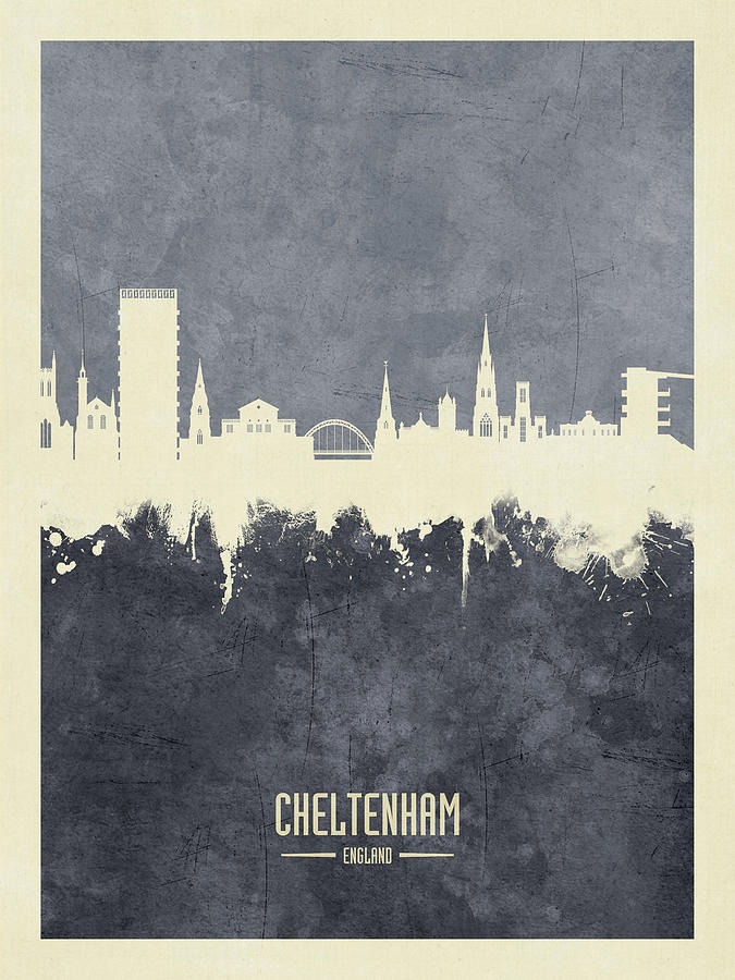Cheltenham England Skyline #24 Digital Art by Michael Tompsett