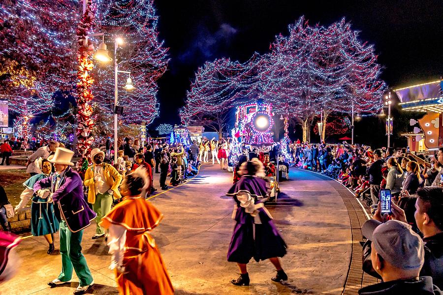 Christmas Time Winterfest Celebration At Carowinds Amusement Par #24 Photograph by Alex Grichenko
