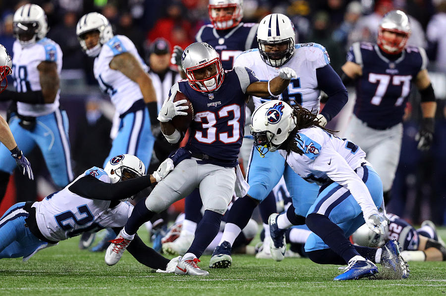 Divisional Round - Tennessee Titans v New England Patriots #24 Photograph by Maddie Meyer