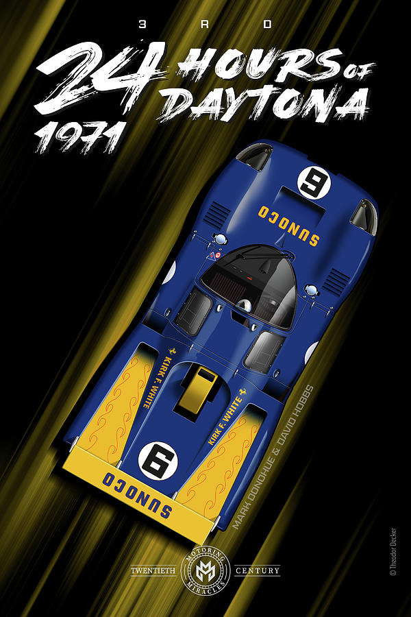 24 Hours of Daytona 1971 Ferrari 512M Digital Art by Theodor