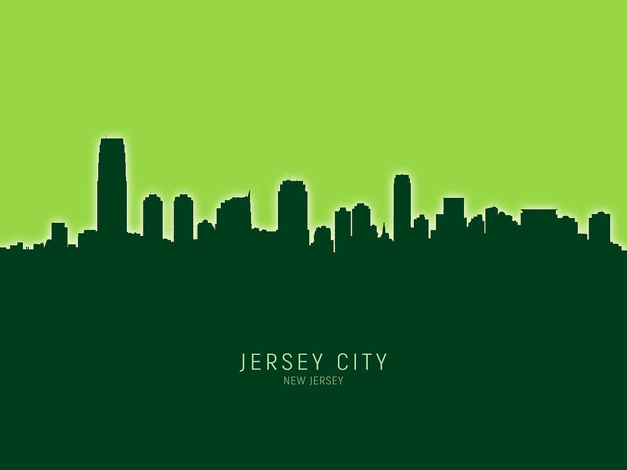 Jersey City New Jersey Skyline #24 Digital Art by Michael Tompsett - Pixels