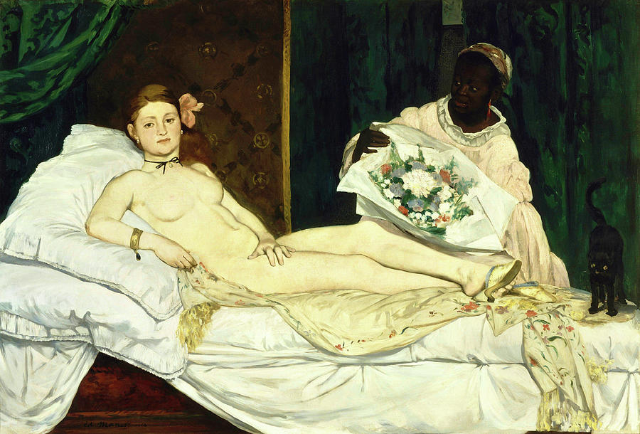 Edouard Manet Painting - Olympia by Edouard Manet