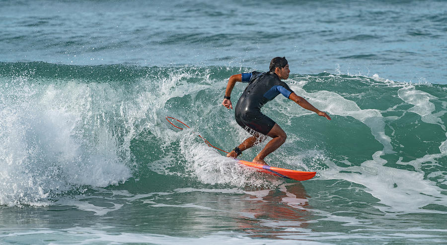 Playa Bruja Surfing #24 Photograph by Tommy Farnsworth