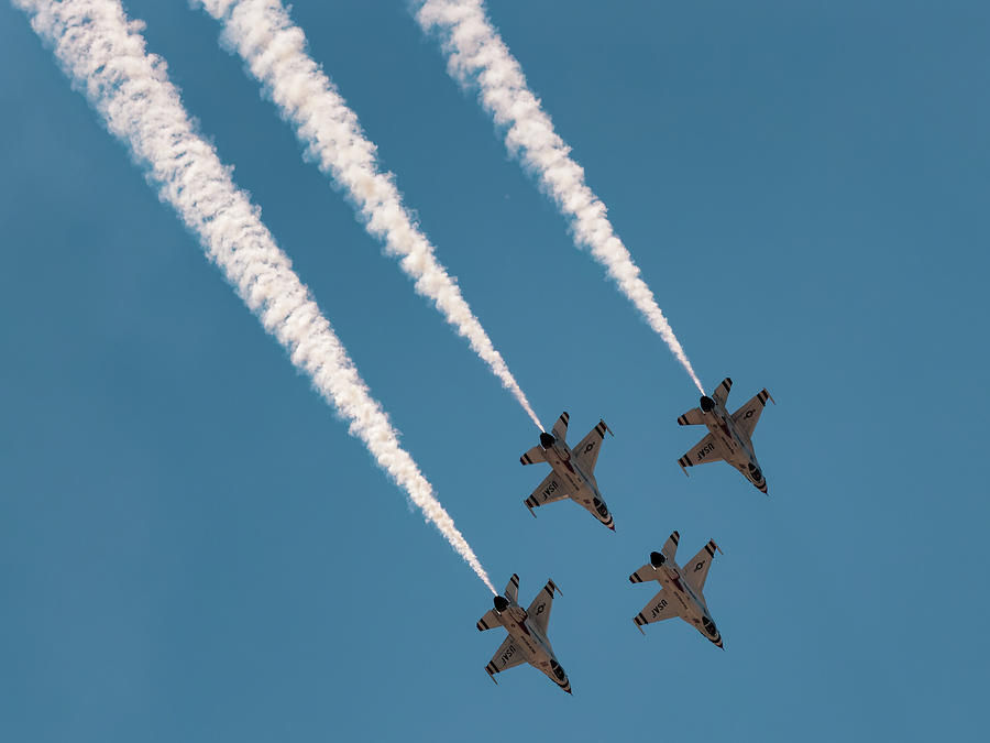 The U.S.A.F. Thunderbirds #24 Photograph by Ron Dubin