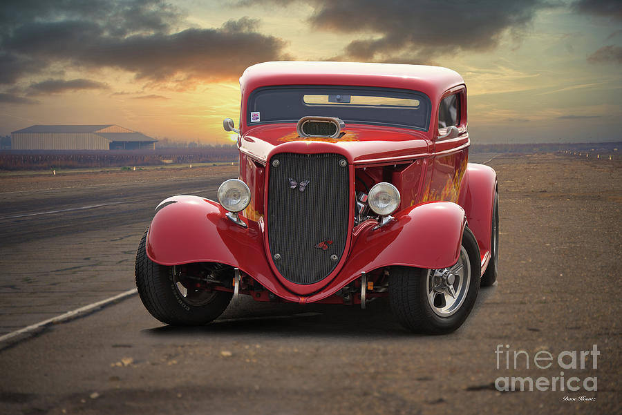1934 Ford Three-Window Coupe #25 Photograph by Dave Koontz