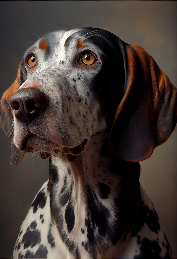 Dog Mixed Media - American Leopard Hound Portrait #25 by Stephen Smith Galleries