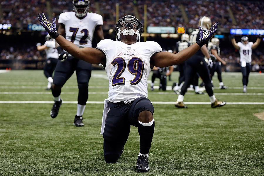 Baltimore Ravens v New Orleans Saints #25 Photograph by Wesley Hitt