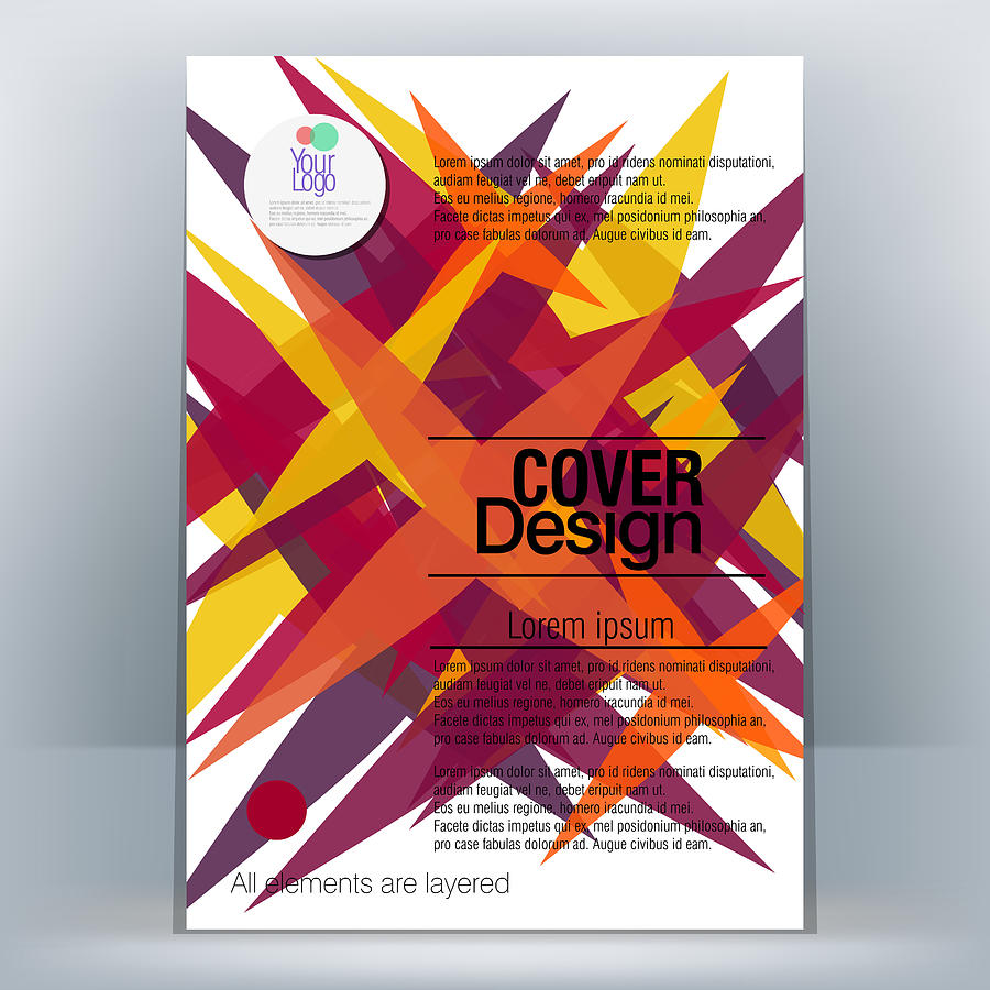 Brochure Design Template #25 Drawing by LEOcrafts