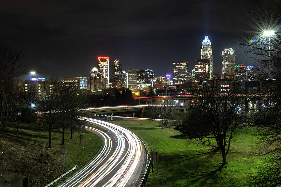 Downtown of Charlotte North Carolina skyline  #25 Photograph by Alex Grichenko