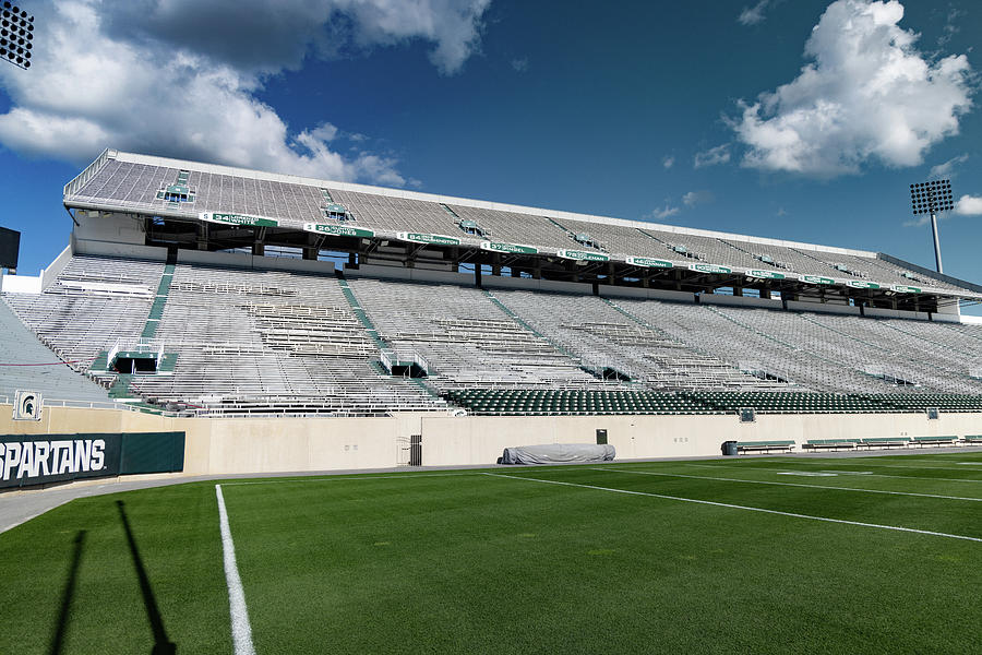 Inside Spartan Stadium on the campus of Michigan State University in East Lansing Michigan #25 Photograph by Eldon McGraw
