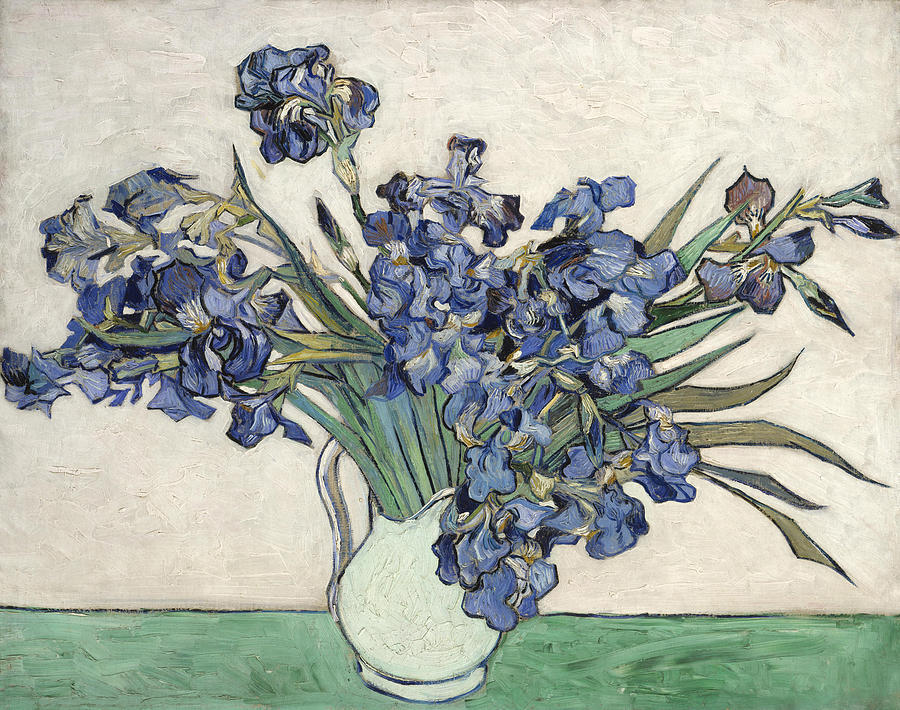 Vincent Van Gogh Painting - Irises by Vincent Van Gogh #1 by Mango Art
