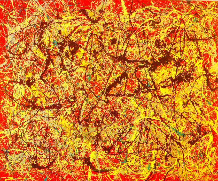 Jackson Pollock Vibrant Painting by Mohamed Batni - Fine Art America