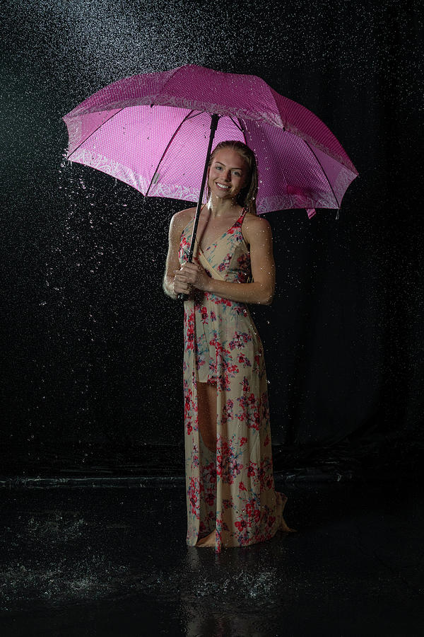 Jennah modeling water splash photos #25 Photograph by Dan Friend