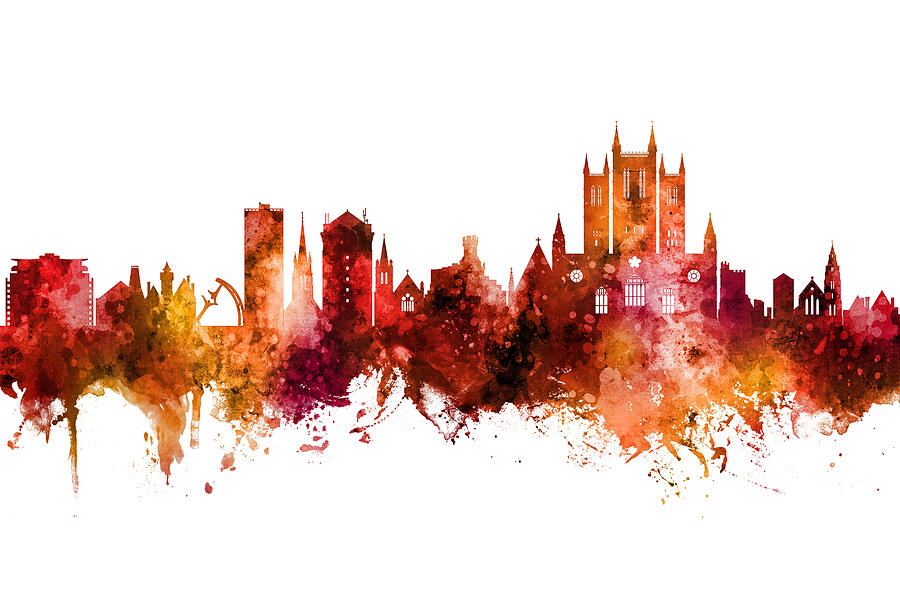 Lincoln England Skyline Digital Art by Michael Tompsett - Fine Art America